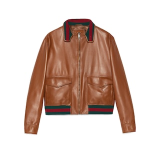 Men s Luxury Leather Clothing Jackets Trousers GUCCI ZA