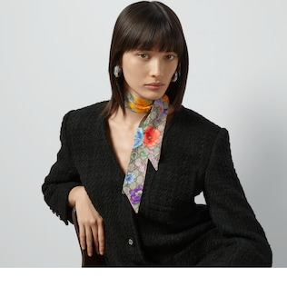 楽天市場】グッチ【GUCCI】700424 3G001ツイル ネックボウ