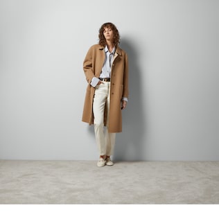【関税＆送料込み】Gucci Pea Coat GUCCI - 本物 コレクションモデル グッチ 銀ボタン Pコート