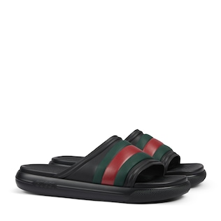 Gucci mens slides on sale