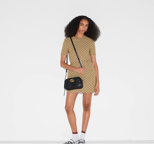 GUCCI グッチ レディース腕時計 QZ GP レザーベルト ゴールド