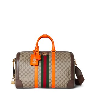 Gucci supreme duffle bag best sale