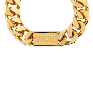 Gucci gold chain mens deals
