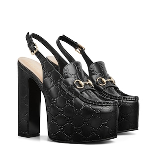 Gucci high heel loafers cheap