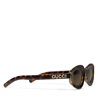 Gucci logo on glasses best sale