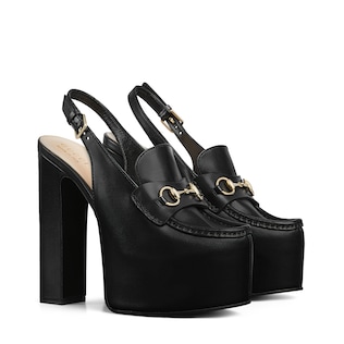 【GUCCI】プラットフォーム スリングバックローファー パンプス 805308_AADCW_1000_002_090_0000