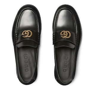 ヨルダーン〕レザー ローファーダークブラウン レザー | GUCCI公式