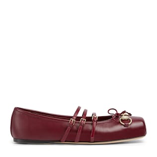 【GUCCI】ダブルG クリスタル バレリーナシューズ ストラップ GUCCI】ダブルG クリスタル バレリーナシューズ ストラップ