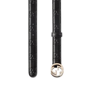 Belt with Interlocking G buckle