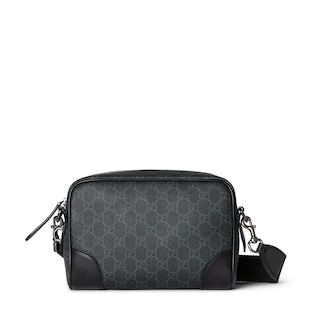 All black gucci man bag sales