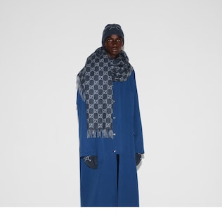 新品✨高級カ。アンゴラGUCCIマフラー❗️箱紙袋セット❗️グッチマフラー　カシミヤ 新品正規✨GUCCIマフラー✨グッチマフラー❗️箱紙袋セット