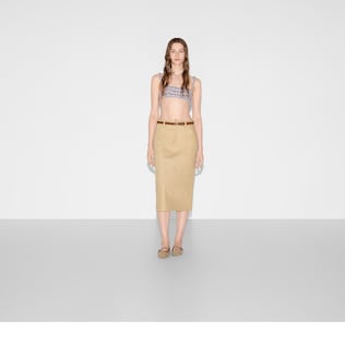 スカート Gucci Maxi-length glossy rayon skirt Gucci | GG Embossed Mid-Length Skirt | Midi Skirts | Cruise