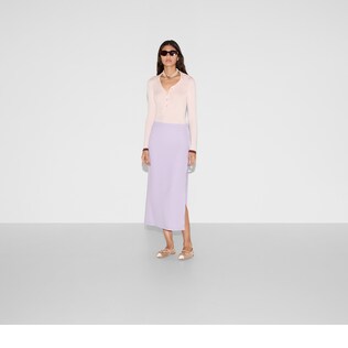 Gucci Maxi-length glossy rayon skirt