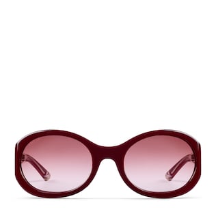 Gucci Eyewear オーバルフレーム サングラス | レッド | FARFETCH JP
