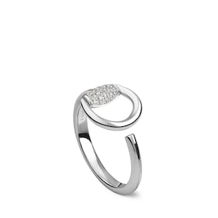グッチ ホースビット〕18K ダイヤモンド リング18K ホワイト