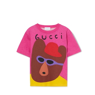 グッチ キッズ〔チルドレンズ〕グッチ ロゴ コットン Tシャツ