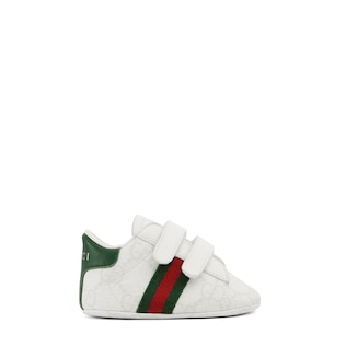 スニーカー Baby Gucci Baby Gucci Ace sneaker in blue and grey GG Supreme | GUCCI® US