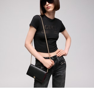 GG Marmont wallet on chain