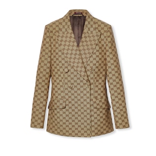 コート GUCCI Women Jackets 820434Z8BZF BEIGE Cotton drill jacket in beige | GUCCI® US