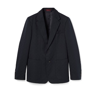 テーラードジャケット GUCCI Men Suit Jackets 749797ZANQH4240 Blue Gucci Blue Regular Size Suits & Blazers for Men for sale | eBay