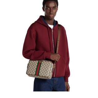 正規品＊GUCCI GG インプリメ ボディバック PVCレザー メンズ 黒 GUCCI グッチ GGインプリメ ショルダーバッグ 211107 ブラック