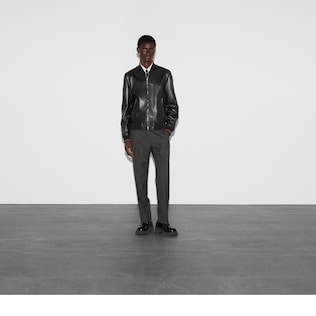 【グッチ】シングル ライダース ジャケット ラムレザー　GUCCI 40 100% Authentic GUCCI Black Quilted Effect Bomber Leather