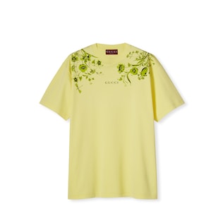 Tシャツ・カットソー GUCCI Woman T-Shirt Grey Grey T-shirt with logo Gucci - Vitkac France