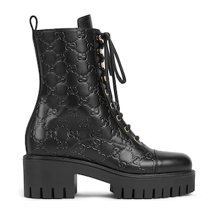 【極美品】グッチ GGスプリーム PVC×レザー ショートブーツ レディース XV015799.JPG