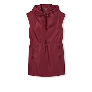 GUCCI★グッチ★素敵！LACE SLEEVELESS RED RIBBON TIE DRESS New Gucci Ruffled Silk-Georgette Hibiscus Red Dress It. 40