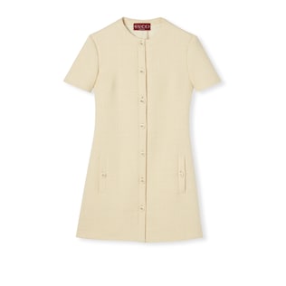 【送料&関税込】Gucci Embroidered Wool Mini Dress Women's Designer Dresses | The Webster