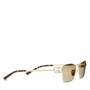 Rectangular frame sunglasses