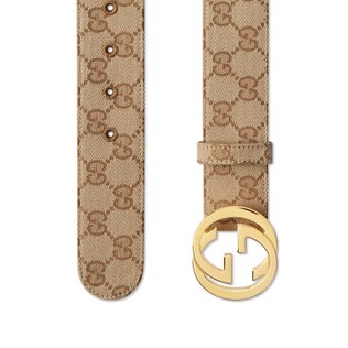 Belt with Interlocking G buckle