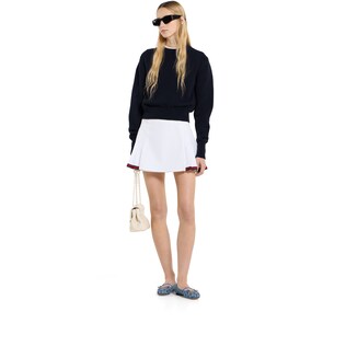 Cotton sweatshirt with embroidery