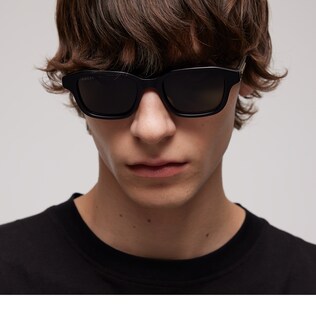 Rectangular-frame sunglasses