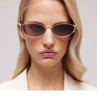 Oval-frame sunglasses