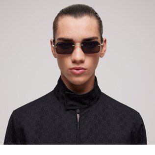 Rectangular-frame sunglasses