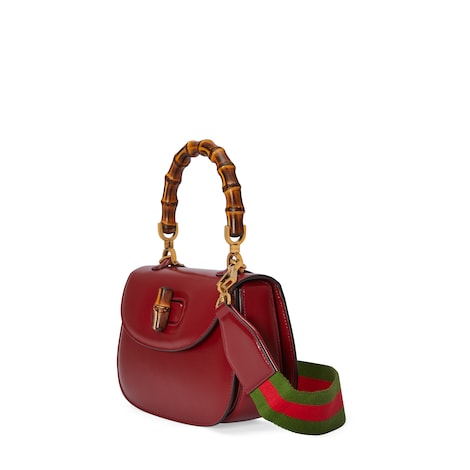 GUCCI　バッグ Gucci Grey/Pink Pebbled Calfskin Leather Small Swing Tote