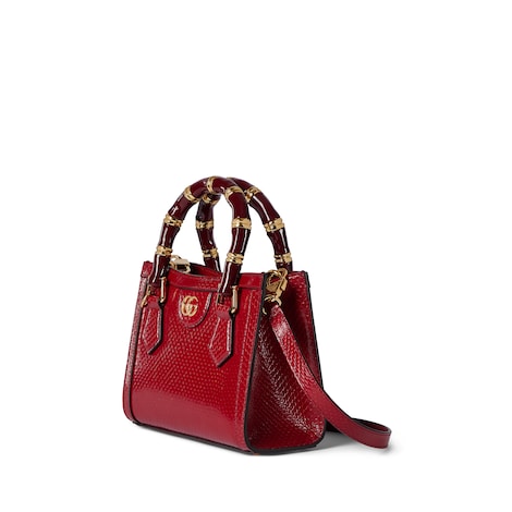 Gucci Diana python small tote bag - view 2