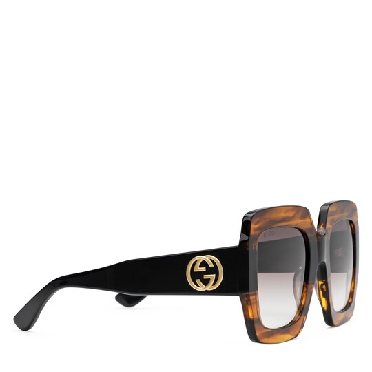 Gucci Square-frame acetate sunglasses. 1