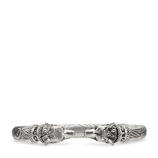Gucci Anger Forest wolf head bracelet in silver 511678J84000811