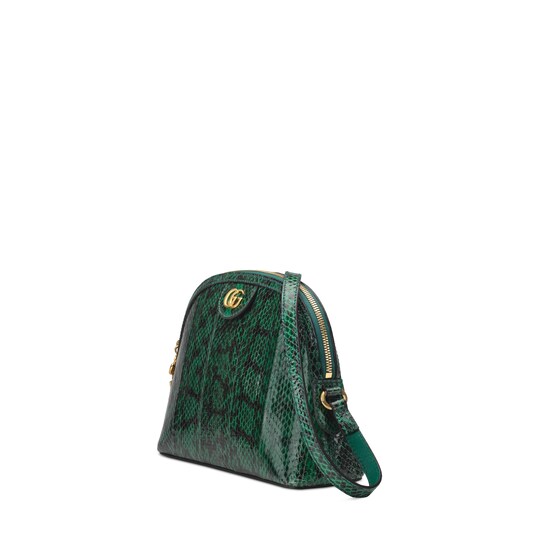 ophidia small snakeskin shoulder bag