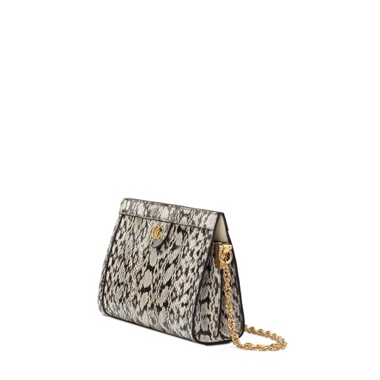 ophidia small snakeskin shoulder bag