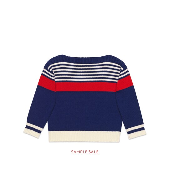 gucci gg and stripes knit sweater