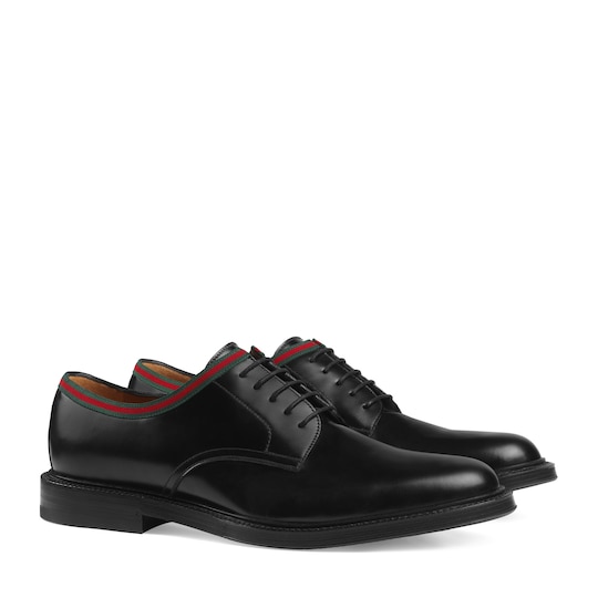 Gucci Leather lace-up. 1