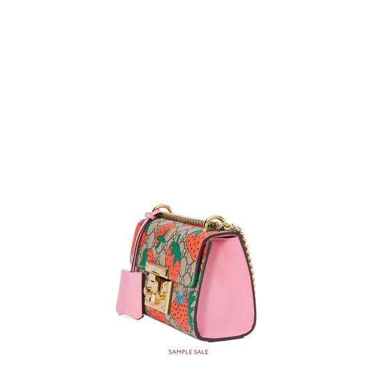 gucci strawberry padlock bag