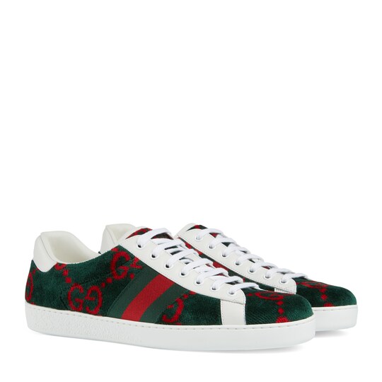 gucci ace gg wool sneakers