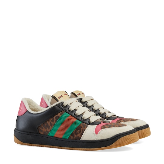 gucci leopard sneakers