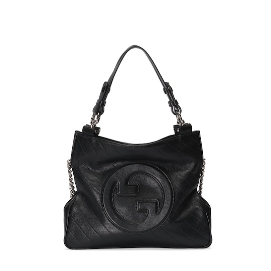 Blondie small tote bag — black leather — 7515181AAOW1000