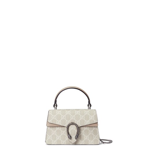 Dionysus mini top handle bag — beige and white Supreme — 752029UULBN9683