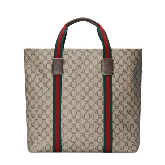 GG Tender medium tote bag — beige and ebony Supreme Tender — 763287FACHL8844